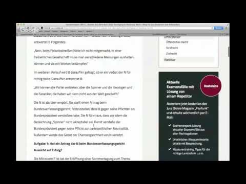 Live-Besprechung ÖR II 1. Examen April 2016 Hamburg/ Berlin