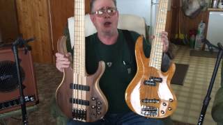 Video thumbnail for SHOOT OUT Ibanez BTB675M VS ESP LTD RB1005 Five String Bass Guitars 289 by James Boren