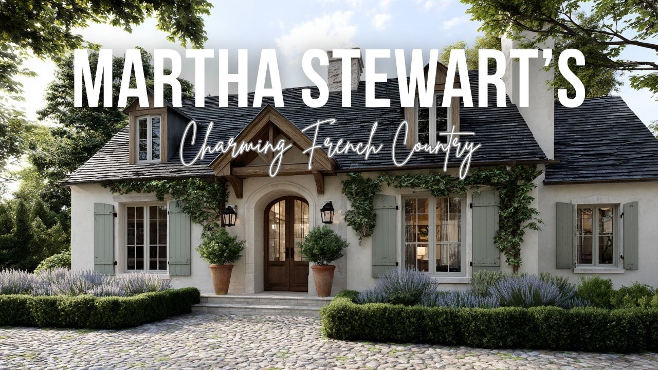 Charming French Country Home Inspired by Martha Stewart’s Timeless Interior Vision