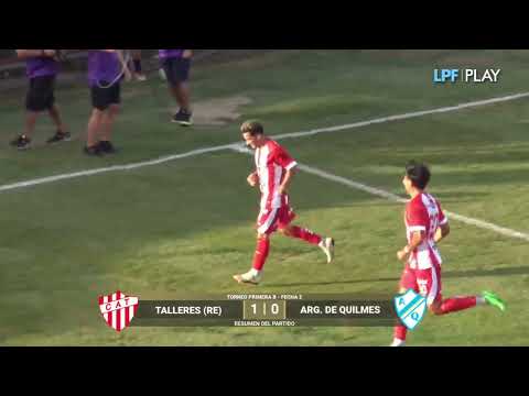 TALLERES (RE) 1 vs argentino de quilmes 0 - 1eraB 2026