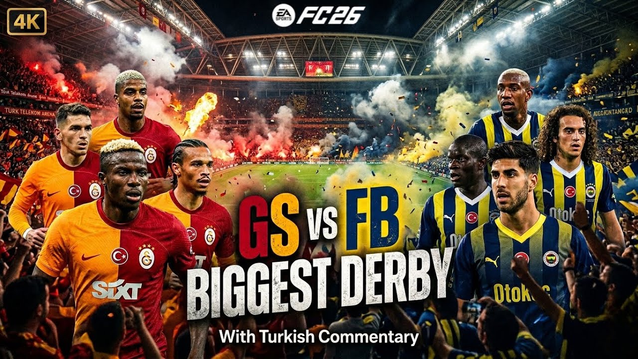 Galatasaray vs Fenerbahçe | Biggest Derby 4K | FC26