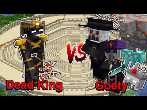 Minecraft |Mobs Battle| Dead King (Iron's Spells 'n Spellbooks) VS Goety