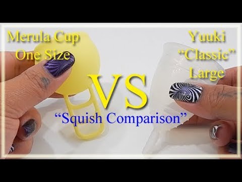 Merula Cup vs Yuuki Classic Lg "Squish" - Menstrual Cups