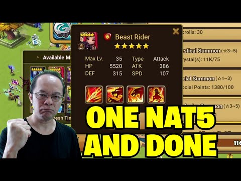 Summoners War - HOW MANY STONES SUMMONS DO I NEED TO GET MASHA?