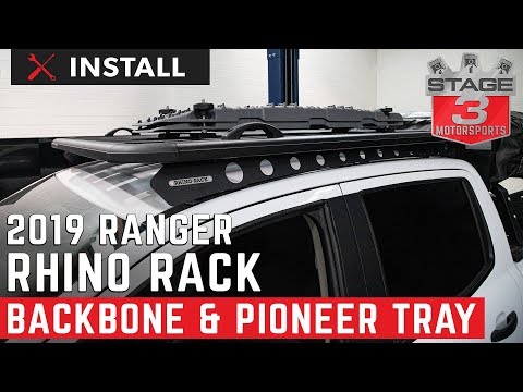2019 Ranger SuperCrew RhinoRack Backbone System with Pioneer Platform Install
