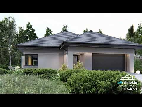 Projekt domu uA46v1 UARCHITEKTA projekty domów #uarchitekta