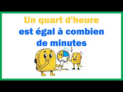 How many minutes is a quarter of an hour? (conversion table)