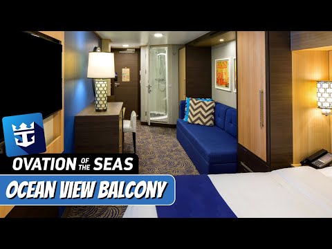 Ocean View Stateroom With Balcony | Royal Caribbean Ovation of the Seas | Full Tour & Review | 4K