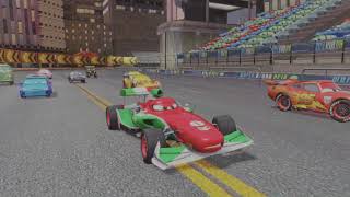 Cars 2 The Video Game (Arcade) Long Ge Blooming Sakura racing around the world on 9 laps