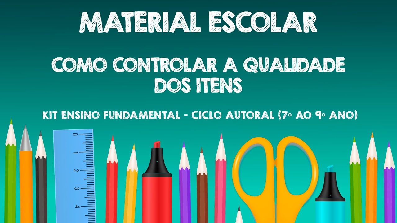 Material Escolar Kit Ensino Fundamental - Ciclo Autoral (7º ao 9º ano)