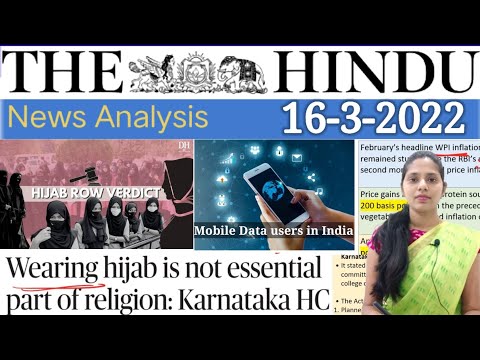 16 March 2022 | The Hindu Newspaper Analysis in English | #upsc #IAS