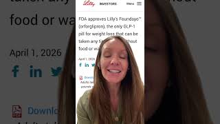 FDA approves Lilly's Foundayo™ (orforglipron)!