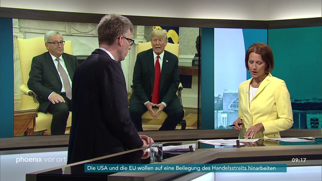 Hubertus Bardt zur Handelsbeziehung zwischen Europa und den USA am 25.07.18