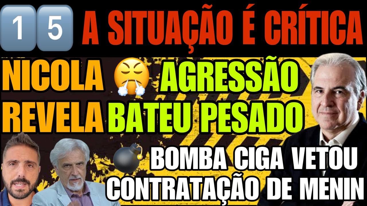 💣BOMBA MENIN QUIS REFORÇOS CIGA VETOU💭HUMILHOU GERAL🏟️NICOLA REVELAÇÃO1️⃣5️⃣ FORA NOTÍCAIS GALO