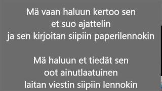 Robin - Paperilennokki lyrics