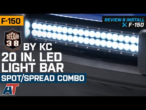 F150 Deegan 38 by KC 20 in. LED Light Bar - Spot/Spread Combo Review & Install