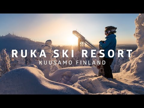 Winter wonderland of Ruka Ski Resort, Kuusamo, Finland