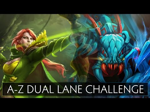 Dota 2 A-Z Dual Lane Challenge - Weaver and Windranger