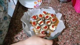 Domates Soslu Kaşarlı Mantar