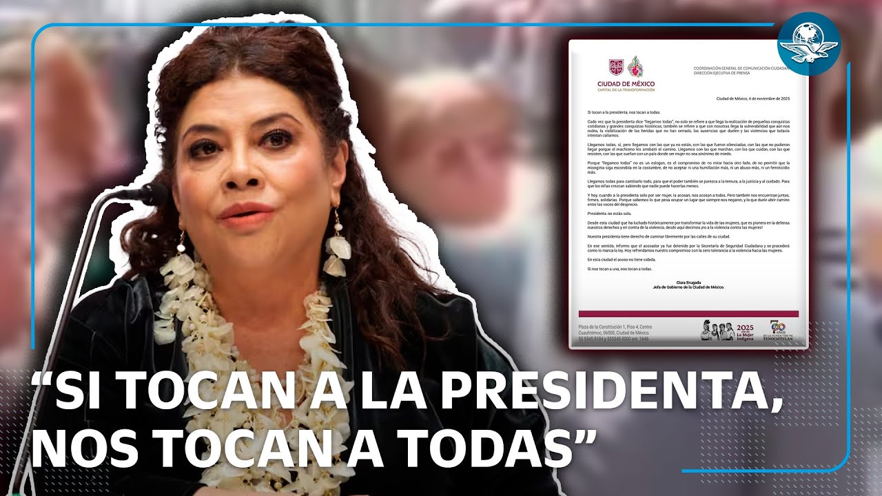 Clara Brugada se manifiesta tras acoso a Sheinbaum