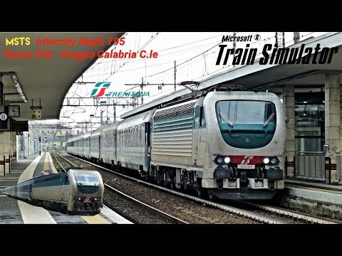 MSTS; Intercity Notte 795 Torino P.N. - Reggio Calabria C.le; tratta Vercelli - Novara