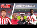 VANAT TO SUNDERLAND TRANSFERS SEASON TICKETS AND MORE NEWS