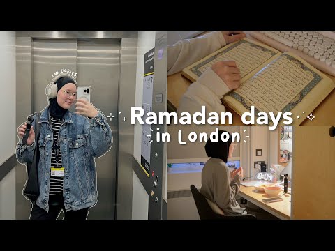 Ramadan days as a muslim university student living alone in London at 19🌙