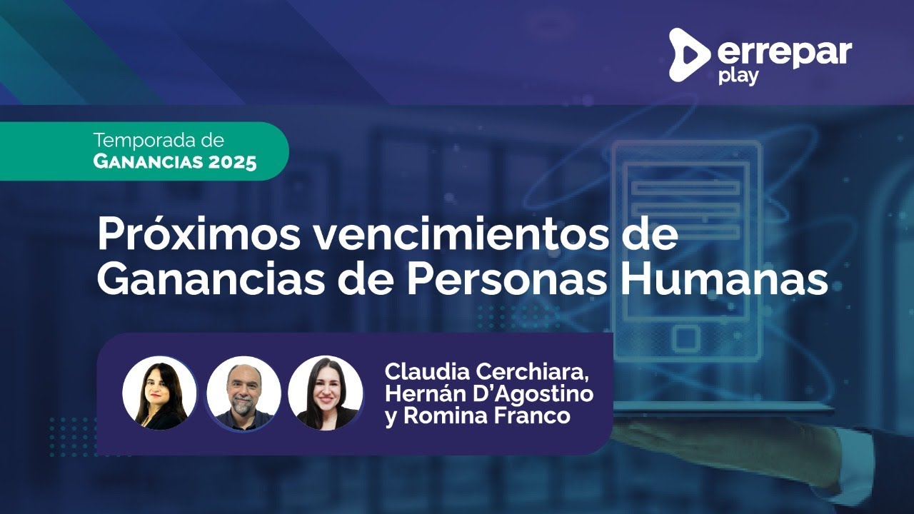 Próximos Vencimientos de Ganancias de Personas Humanas