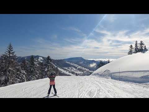 2021/1/25 焼額山スキー場  山頂から焼額一番の絶景コース パノラマコース、白樺コースを通って最下部まで滑りきってみました。