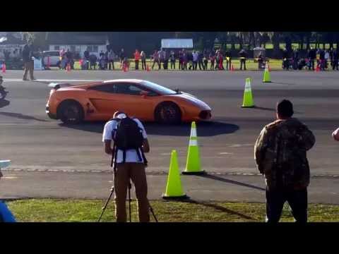 Lamborghini kills it with 222.55 mph down air strip. World's fastest
