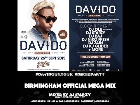 #DavidoUKTour Birmingham MEGA MIX 2015 Mixed By DJ Starzy