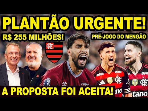 255 MILHÕES! WEST HAM ACABA DE ACEITAR PROPOSTA E LUCAS PAQUETÁ QUASE FECHADO COM O FLAMENGO! E+