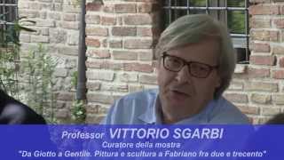 preview picture of video 'VITTORIO SGARBI MOSTRA DA GIOTTO A GENTILE a FABRIANO'