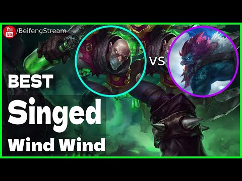 🛑 Wind Wind Singed vs Trundle (2000 LP Singed OTP) - Wind Wind (小风风c) Singed Guide 22.6.2022