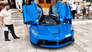 MONACO Blue Ferrari LaFerrari Owned by Dubai Millionaire Shows Off Monte Carlo