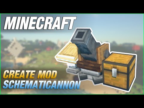 Create Mod Schematicannon - Minecraft Tutorial
