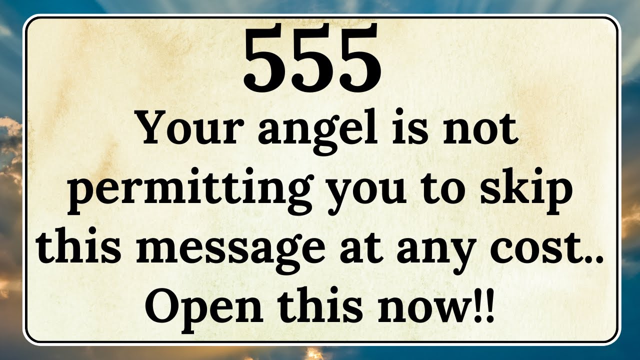 🕊️555 Your angel is not permitting you to skip this message at any cost.. Open this now!!