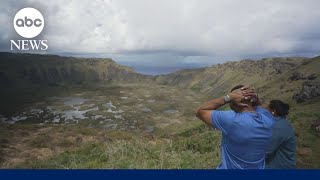 Getting an up-close look at new statue found in Easter Island l GMA