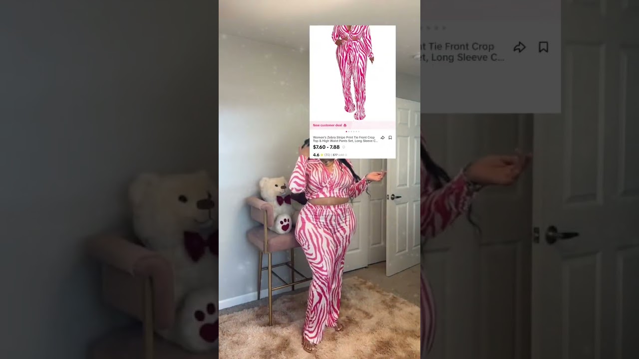 Affordable Fashion Finds: Pink Zebra Print Outfit Under $8#AffordableFashion #ZebraPrint