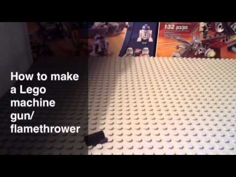 How to make a Lego machine gun/flamethrower