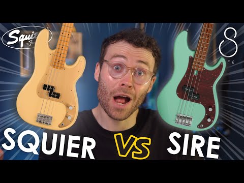 Which one is better? | Sire P5 VS Squier 40th Anniversary Precision Bass [Shootout and Comparison]