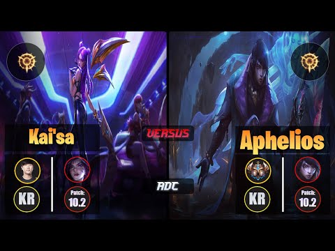 Ruler KAI'SA (ADC) [Press the Attack] VS APHELIOS - Challenger KR Patch 10.2
