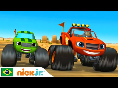 Capa de Blaze and the Monster Machines | Salvando o dia | Nick Jr. em Português