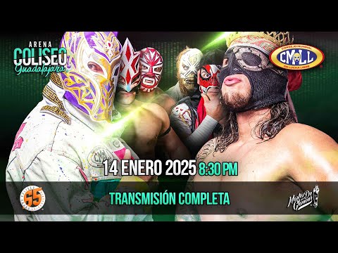 CMLL Martes de Glamour (1/14/2025) Results: Fuerza Tapatía vs. Barco Fantasma, Depredadores, More