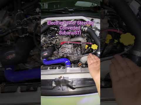Stock 04 STI rack. Electric power steering column. Game changer.