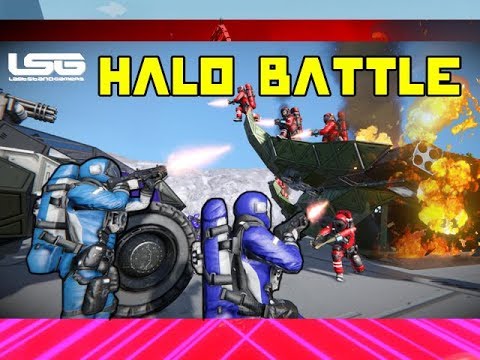 Massive Halo Ground Battle 10V10 - Space Engineers