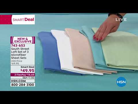 South Street Loft Set of 3 Microfiber Sheet Sets