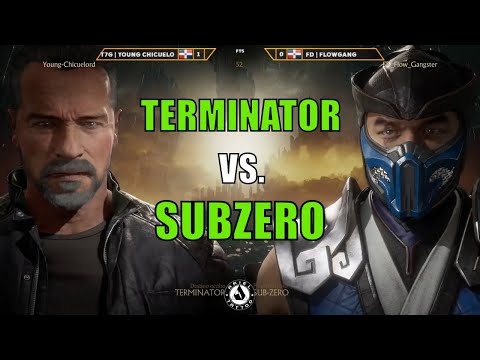 TERMINATOR VS SUB ZERO - Young Chicuelo vs FlowGang 【Mortal Kombat 11 Aftermath】