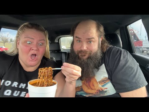 Trying Birria Ramen w/ my baby Darryl