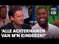 Wilfred vraagt Royston namen van zijn acht kinderen op te noemen: 'Alle achternamen?'
